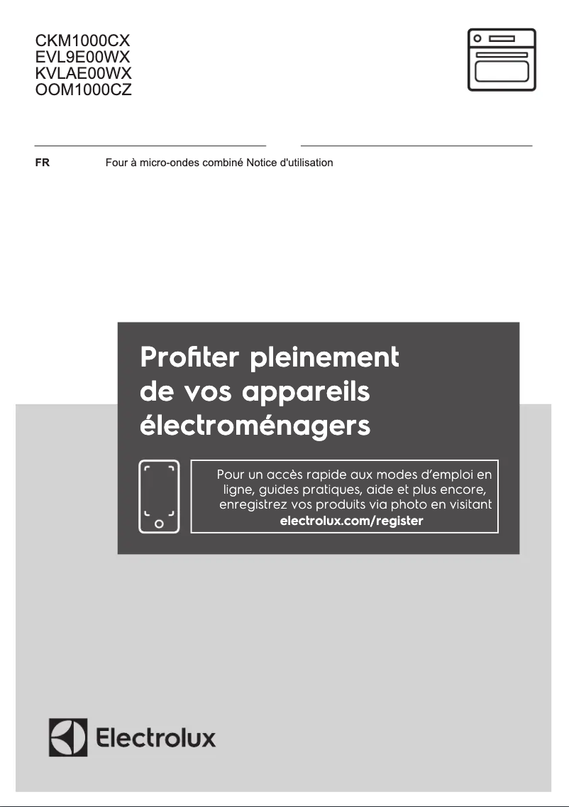 Page n°1 - Manuel utilisateur Electrolux EVL9E00WX
