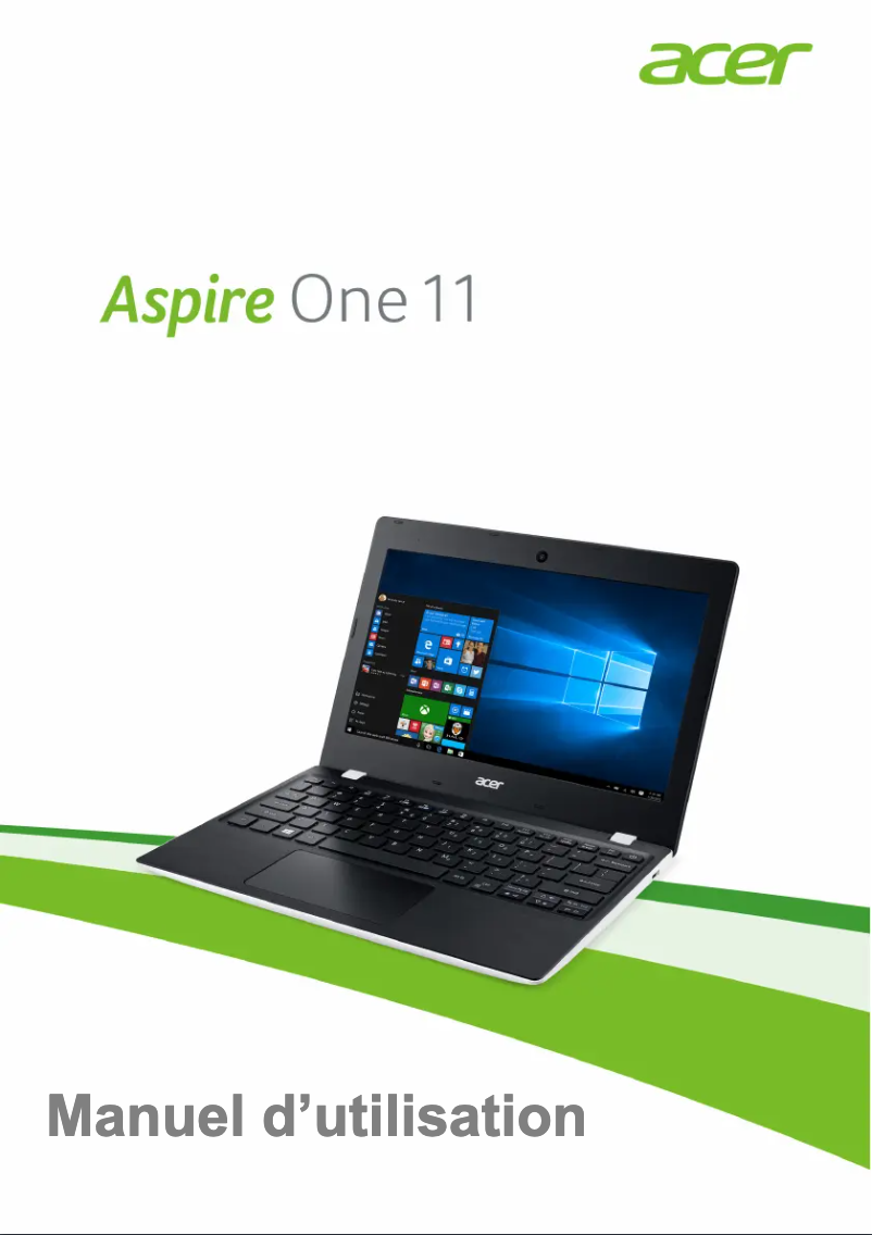 Imagen de la primera página del manual del dispositivo Aspire One