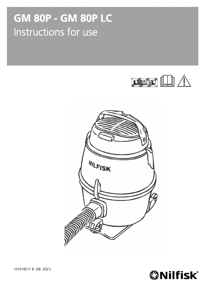 Image de la première page du manuel de l'appareil GM80