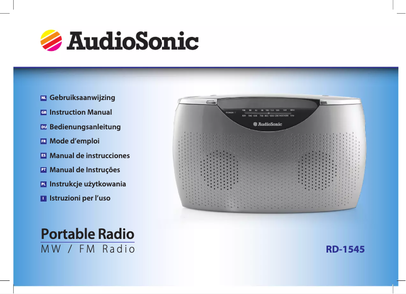 Page 1 de la notice Manuel utilisateur AudioSonic RD-1545