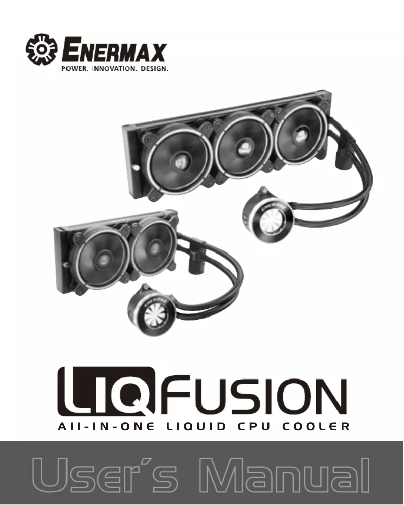 Image de la première page du manuel de l'appareil Liqfusion 360 ELC-LF360