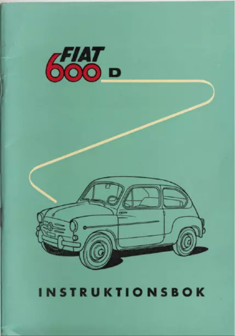 Page 1 de la notice Manuel utilisateur Fiat 600D (1961)