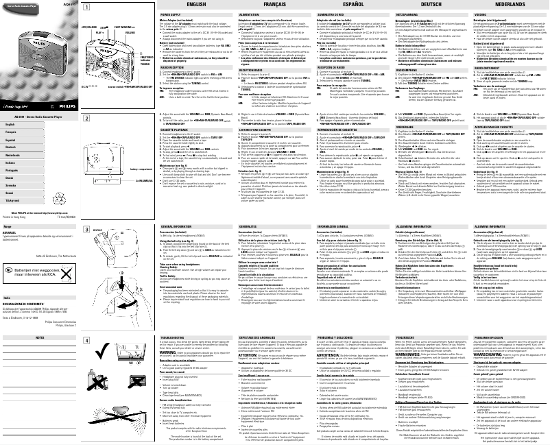 Page n°1 - Mode d'emploi Philips AQ6591