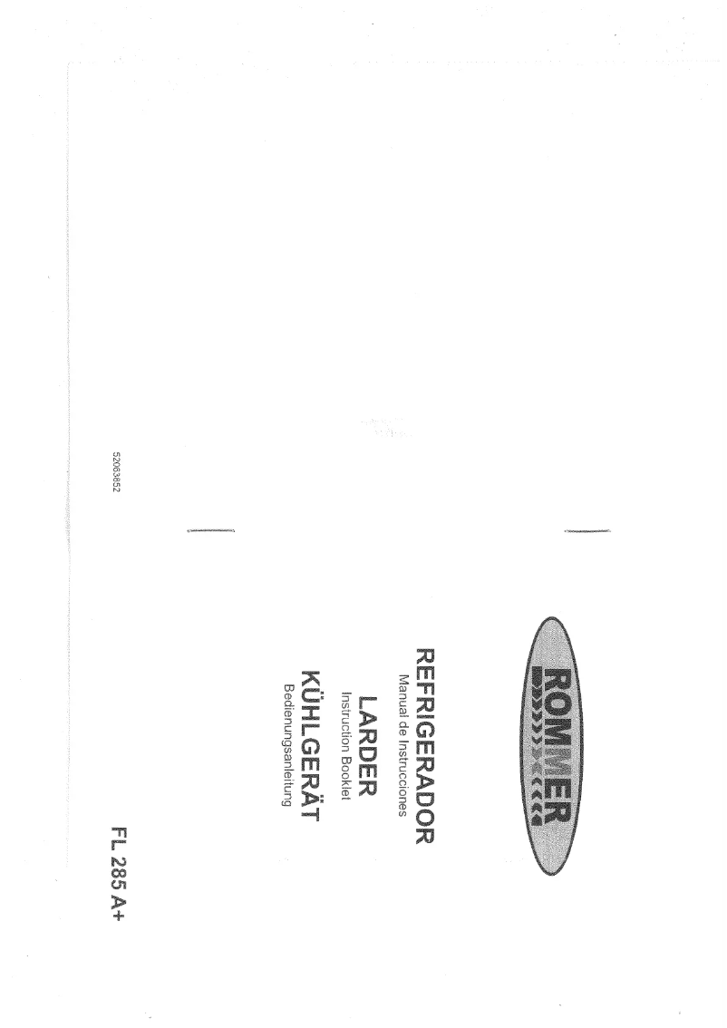 Image de la première page du manuel de l'appareil FL-285 A+