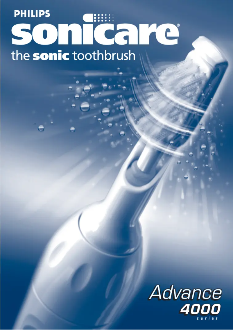 Page n°1 - Manuel utilisateur Philips Sonicare Advance HX4401
