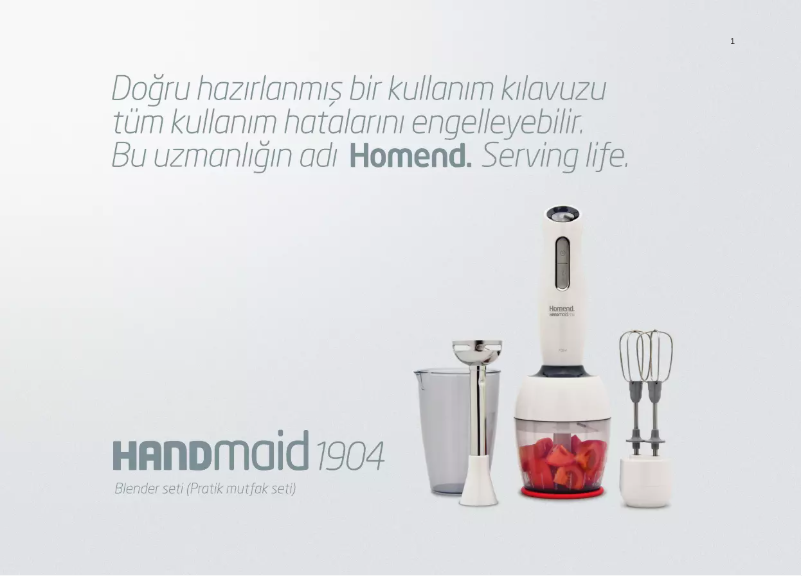 Image de la première page du manuel de l'appareil Handmaid