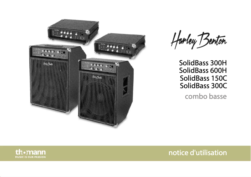 Page 1 de la notice Manuel utilisateur Harley Benton SolidBass 600H