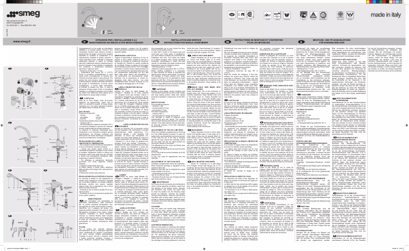 Page 1 de la notice Fiche technique Smeg MIDR7RA-2