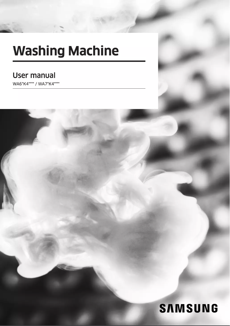 Página 1 del manual Manual de usuario Samsung WA75K4020HL