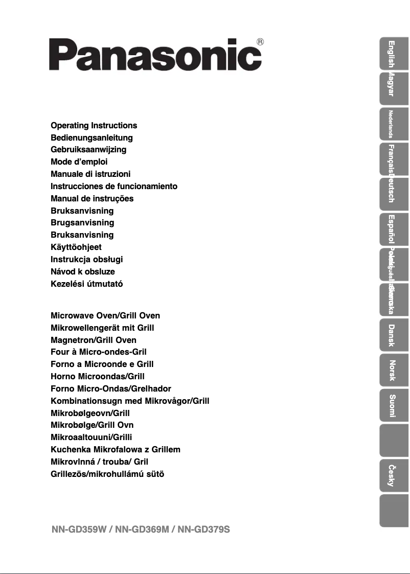 Page 1 de la notice Manuel utilisateur Panasonic NN-GD359
