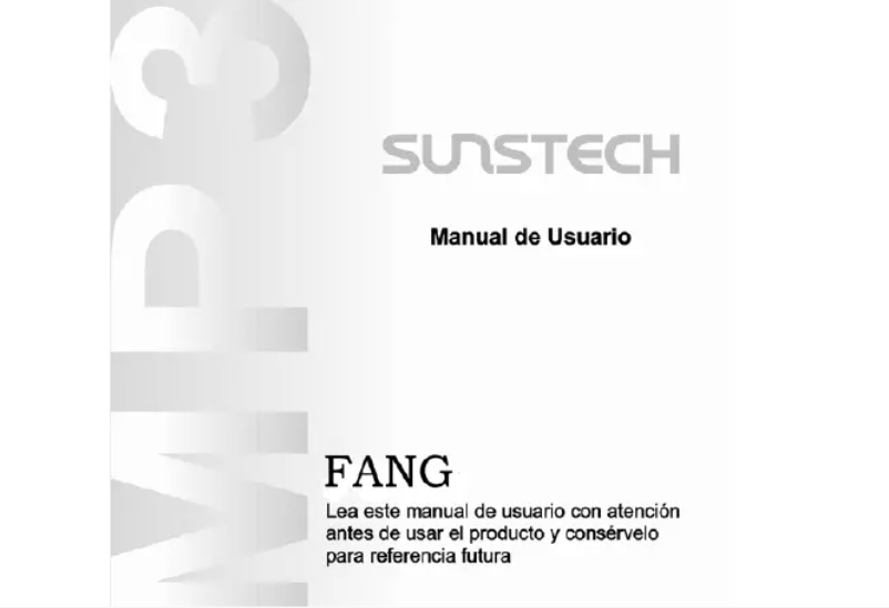 Page n°1 - Manuel utilisateur Sunstech Fang