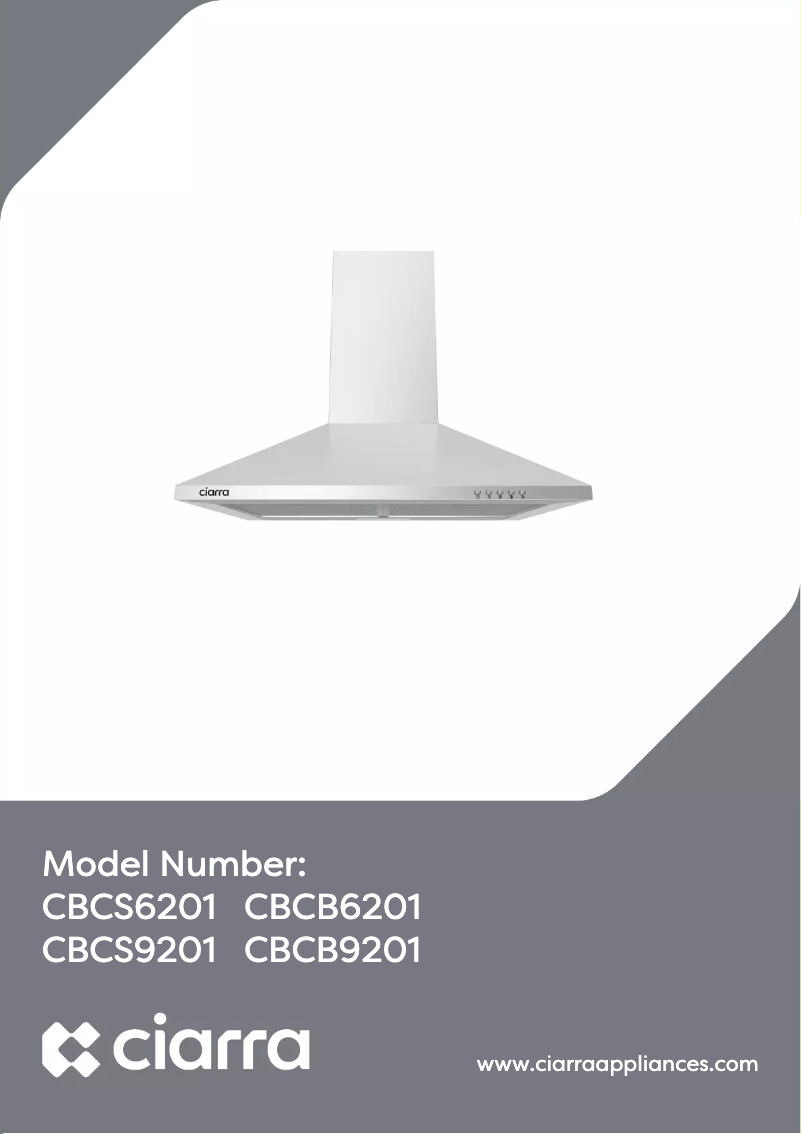 Page 1 de la notice Manuel utilisateur Ciarra CBCB6201