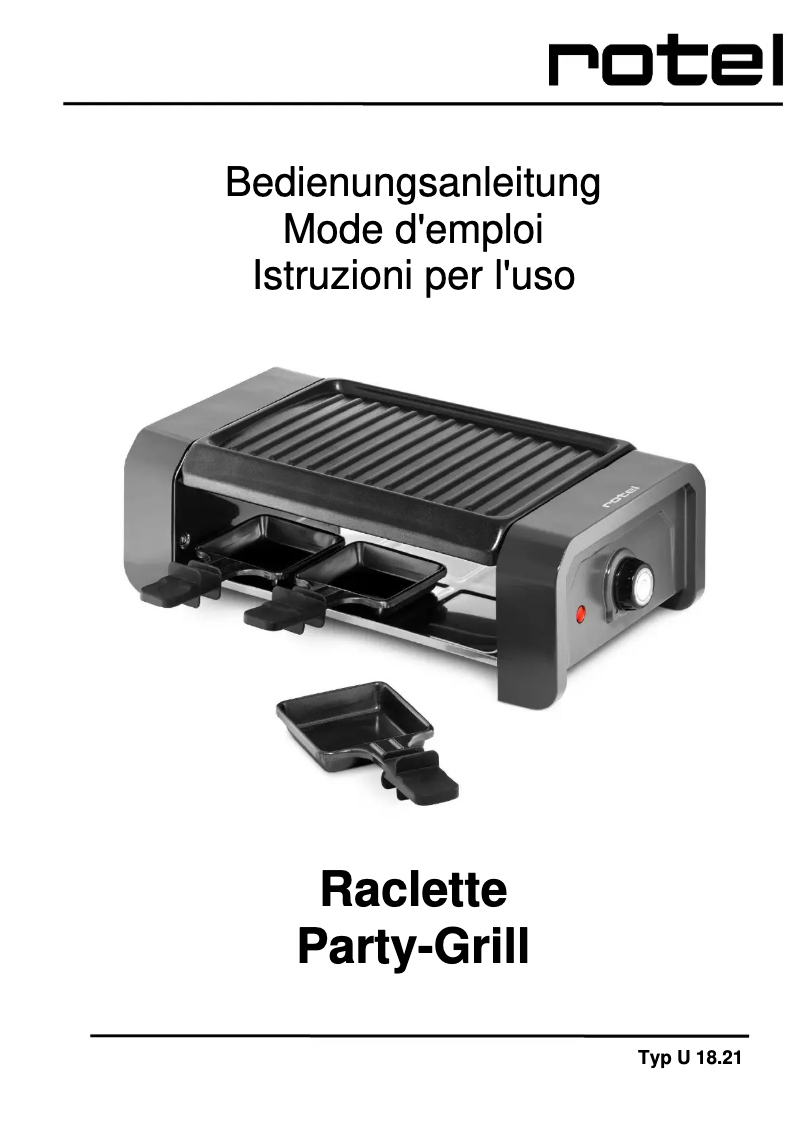 Page 1 de la notice Manuel utilisateur Rotel U 18.21CH
