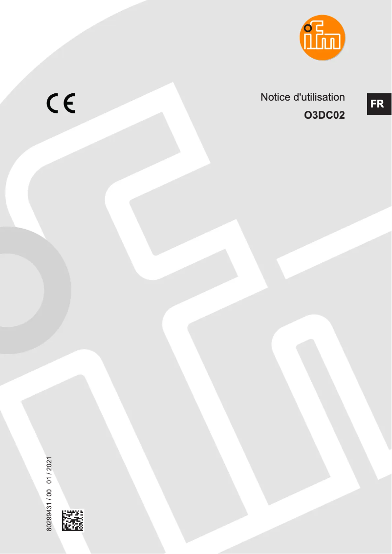 Page n°1 - Manuel utilisateur IFM O3DC02