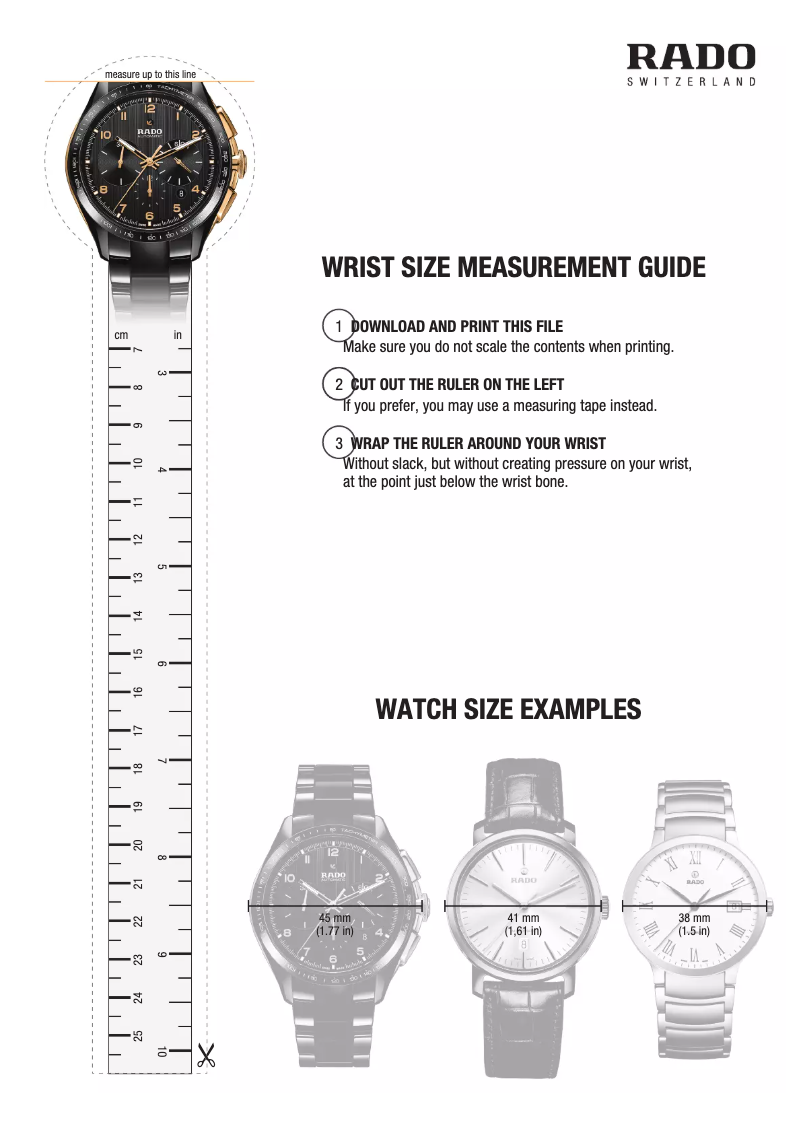 Page 1 de la notice Mode d'emploi Rado The Original Automatic R12065403