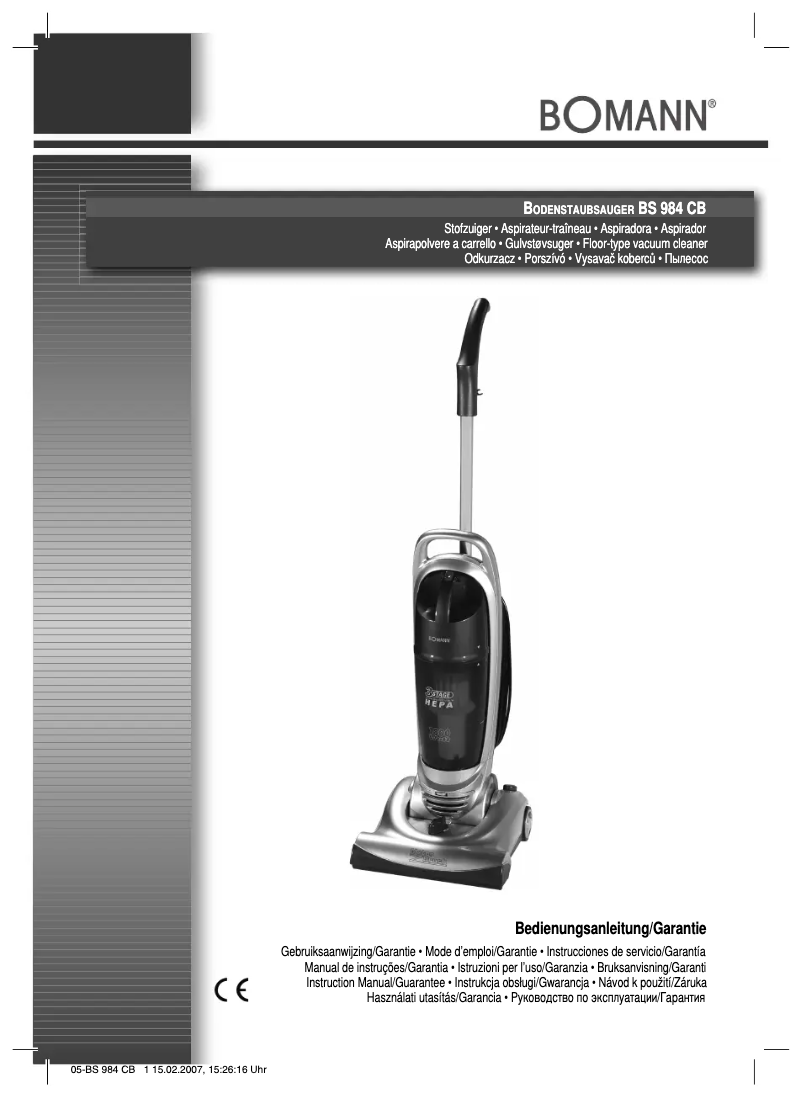 Página 1 del manual Manual de usuario Bomann BS 984 CB