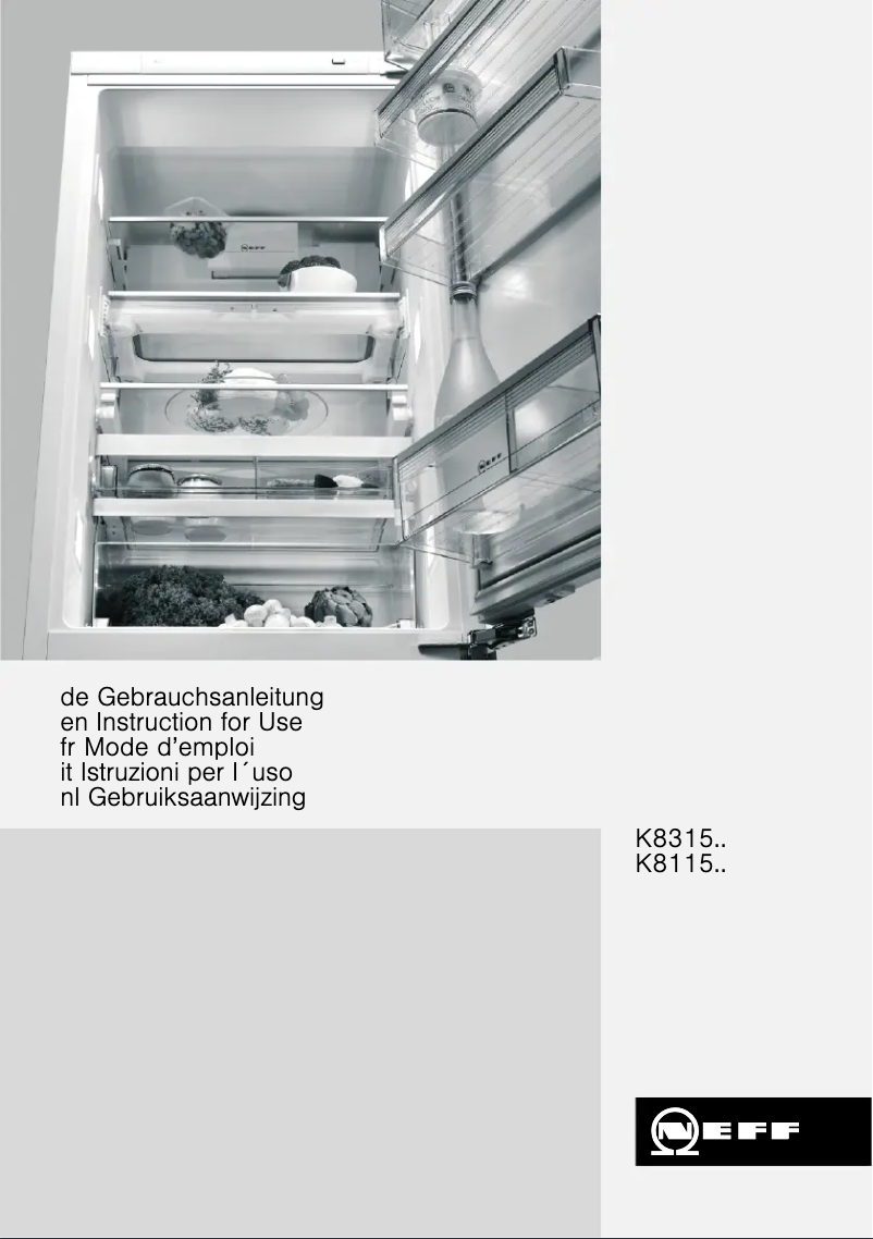 Image de la première page du manuel de l'appareil K8315X0