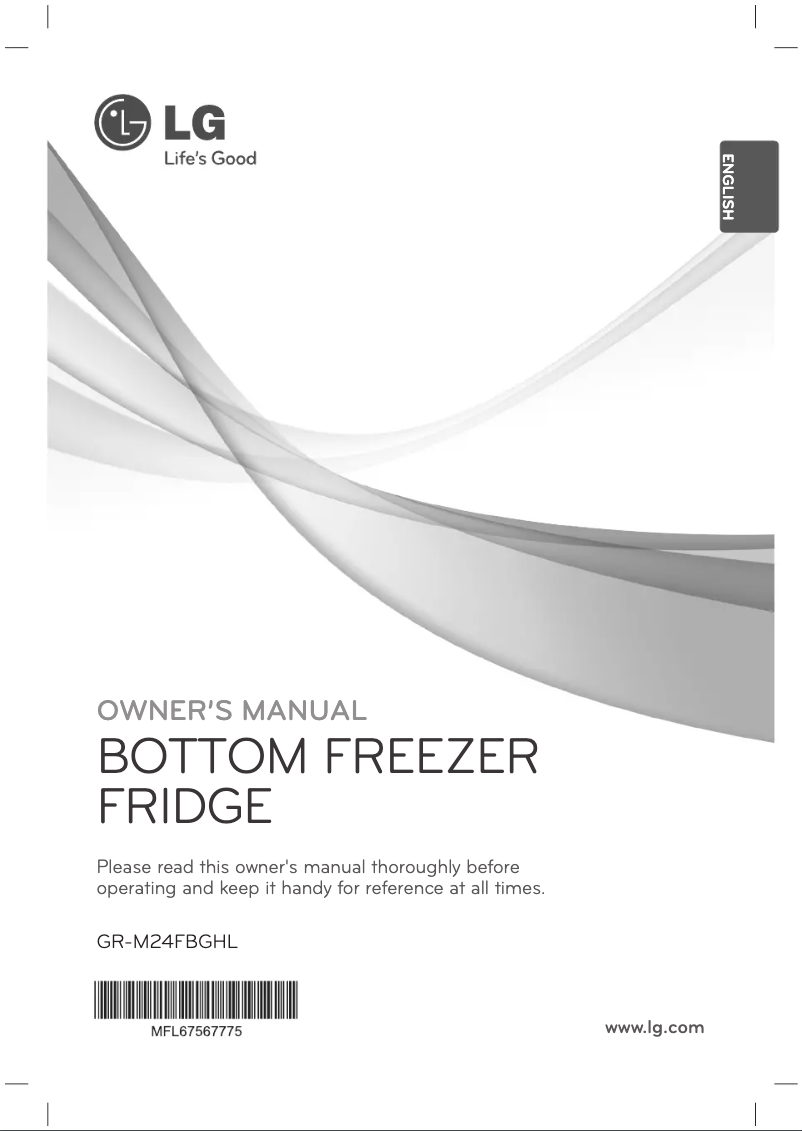 Page 1 de la notice Manuel utilisateur LG GF-D6011LB