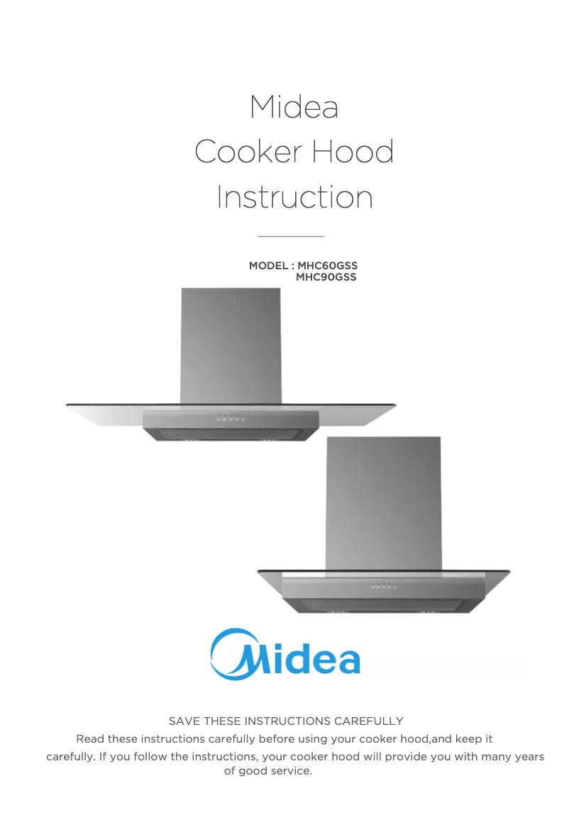 Page n°1 - Manuel utilisateur Midea MHC90CGSS
