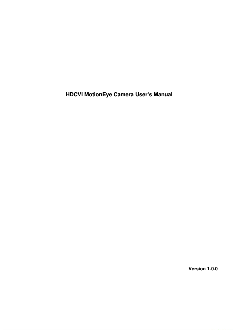 Página 1 del manual Manual de usuario Dahua Technology HAC-ME1200B-PIR