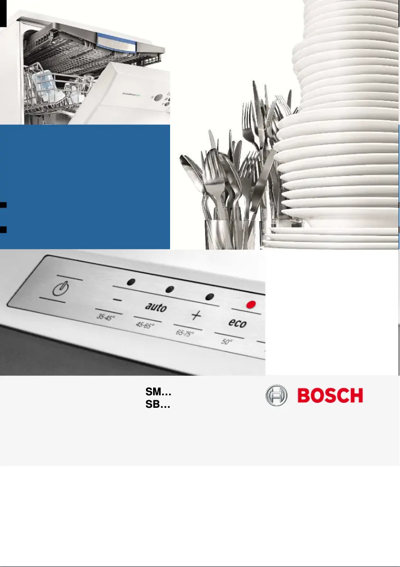 Page n°1 - Manuel utilisateur Bosch SMV53M90EU