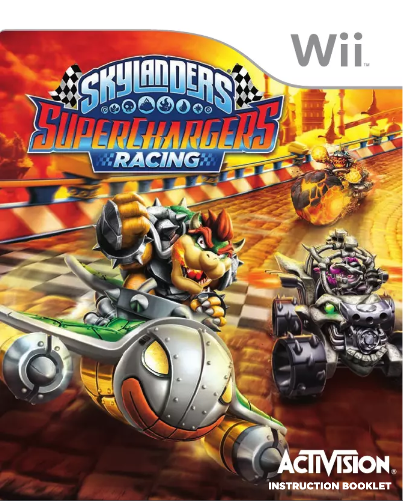 Page 1 de la notice Manuel utilisateur Nintendo Skylanders - SuperChargers Racing (Wii)