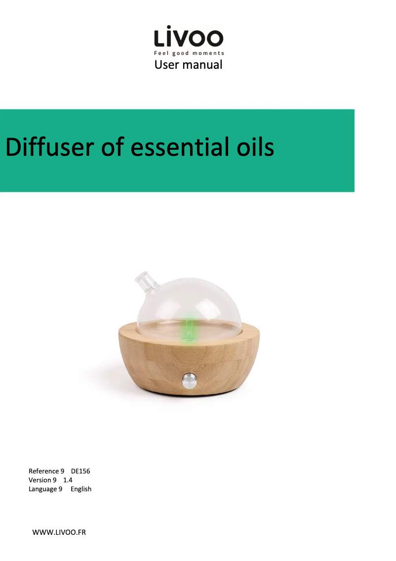 Page 1 de la notice Manuel utilisateur Livoo DE156