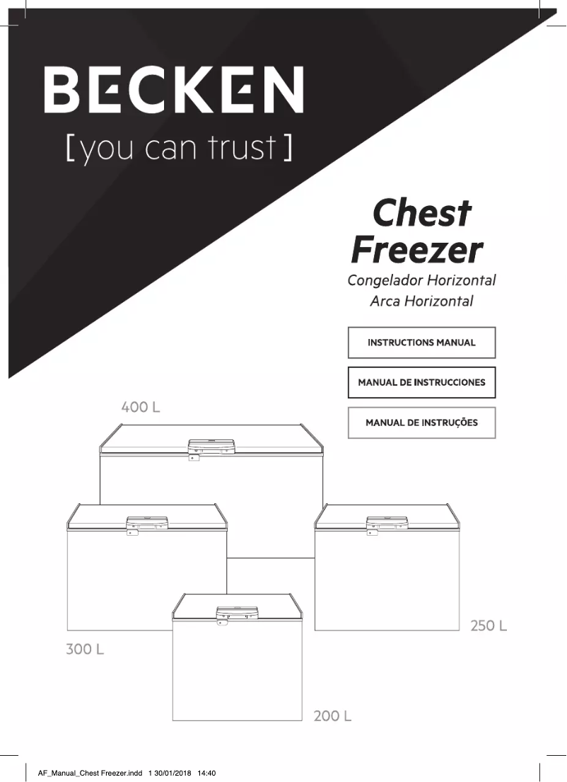 Page 1 de la notice Manuel utilisateur Becken BCF3898