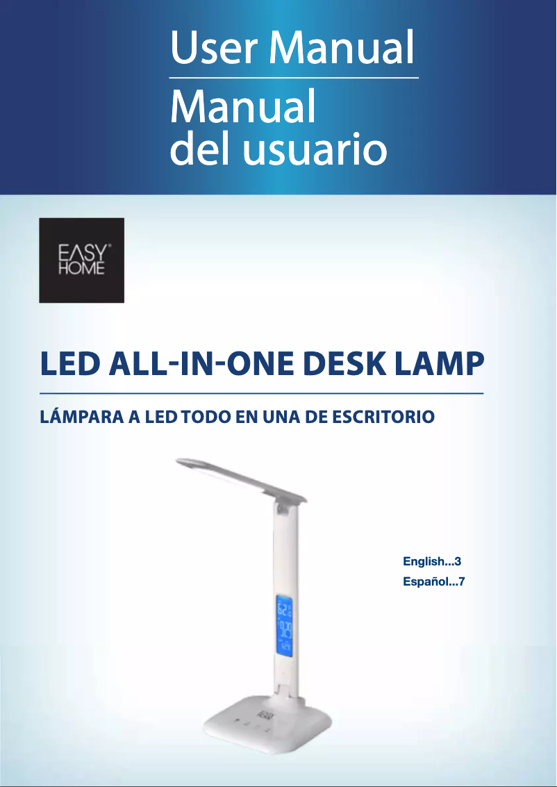 Image de la première page du manuel de l'appareil LED All in One Lamp