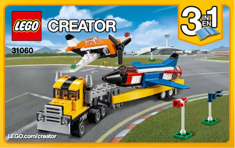 Page n°1 - Consignes visuelles Lego Creator 31060