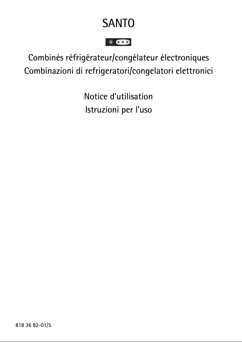 Página 1 del manual Manual de usuario AEG Santo 70358 KG