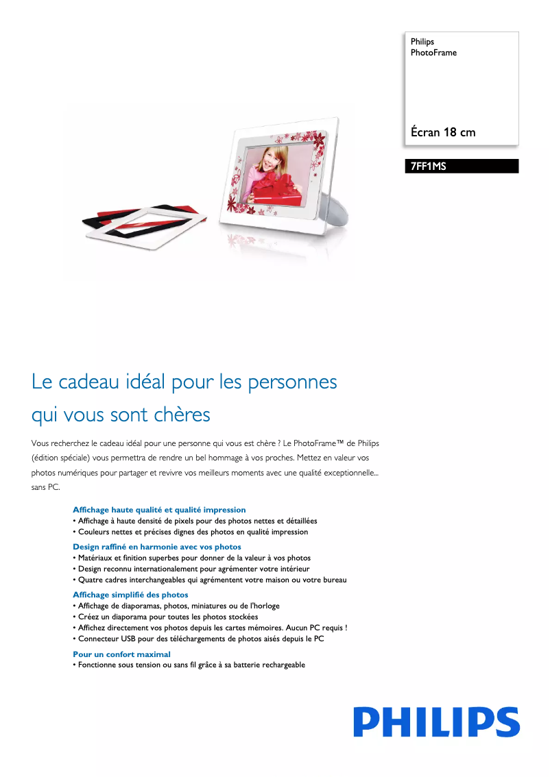 Image de la première page du manuel de l'appareil 7FF1MS