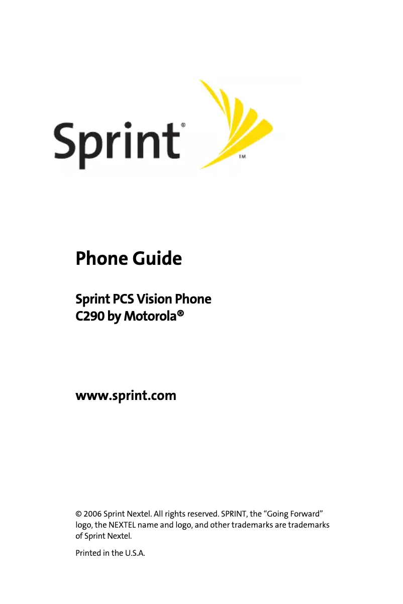Page 1 de la notice Manuel utilisateur Motorola C290
