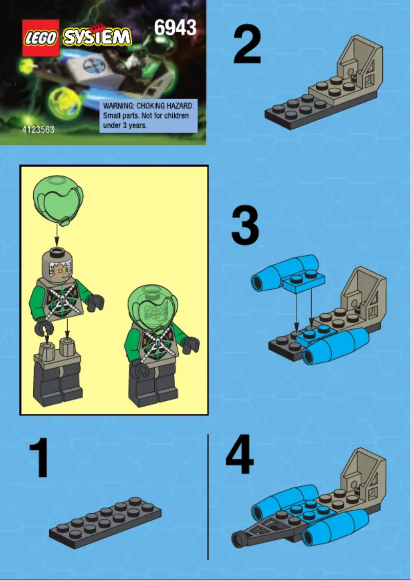 Page 1 de la notice Manuel utilisateur Lego ZO WEEVIL (BAG)