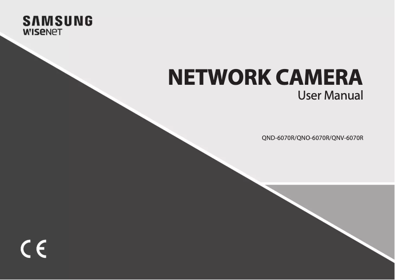 Page n°1 - Manuel utilisateur Wisenet QNV-6070R