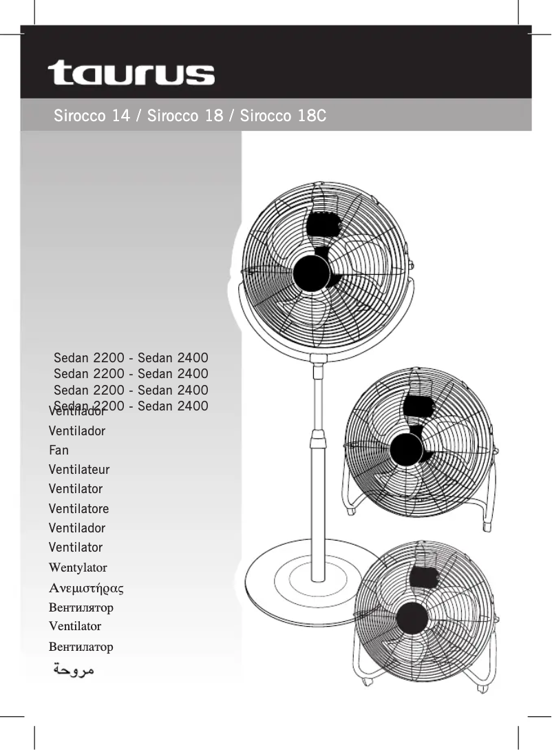 Image de la première page du manuel de l'appareil Sirocco 18C