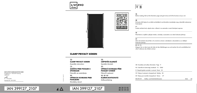 Page n°1 - Manuel utilisateur Livarno Lux IAN 399127