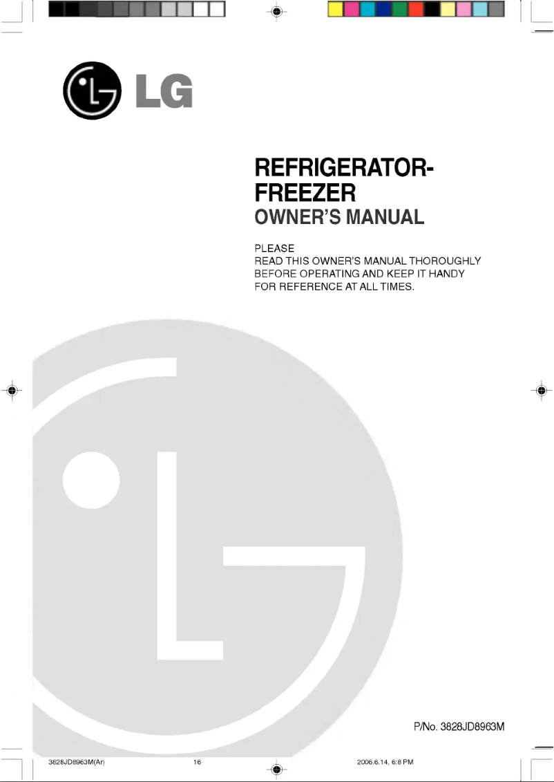 Page 1 de la notice Manuel utilisateur LG GR-G652JBQ