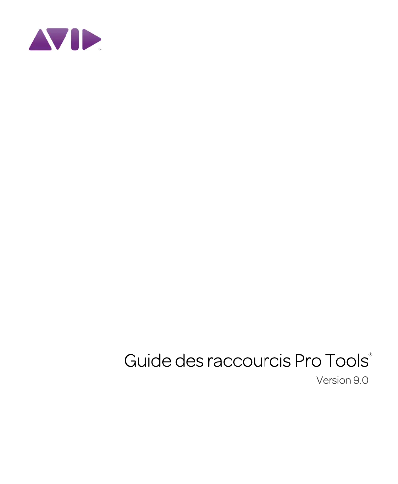 Page n°1 - Guide de démarrage rapide Avid Pro Tools 9.0