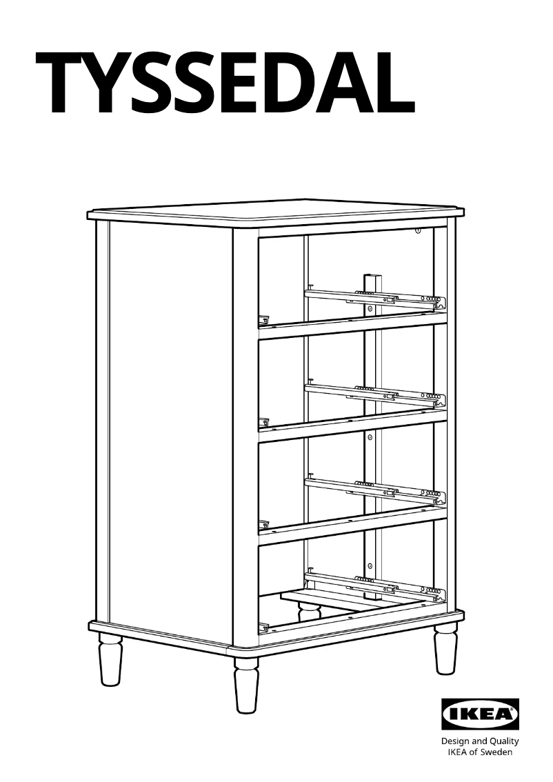 Page 1 de la notice Manuel utilisateur Ikea TYSSEDAL 303.574.75