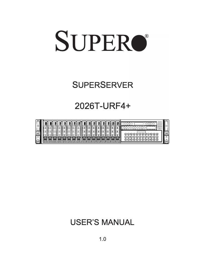 Page 1 de la notice Manuel utilisateur Supermicro DVM-TEAC-DVD-SBT4