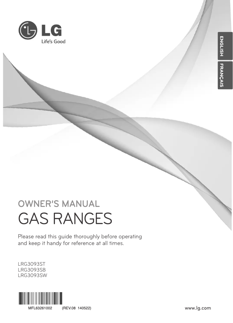 Image de la première page du manuel de l'appareil LRG3093ST