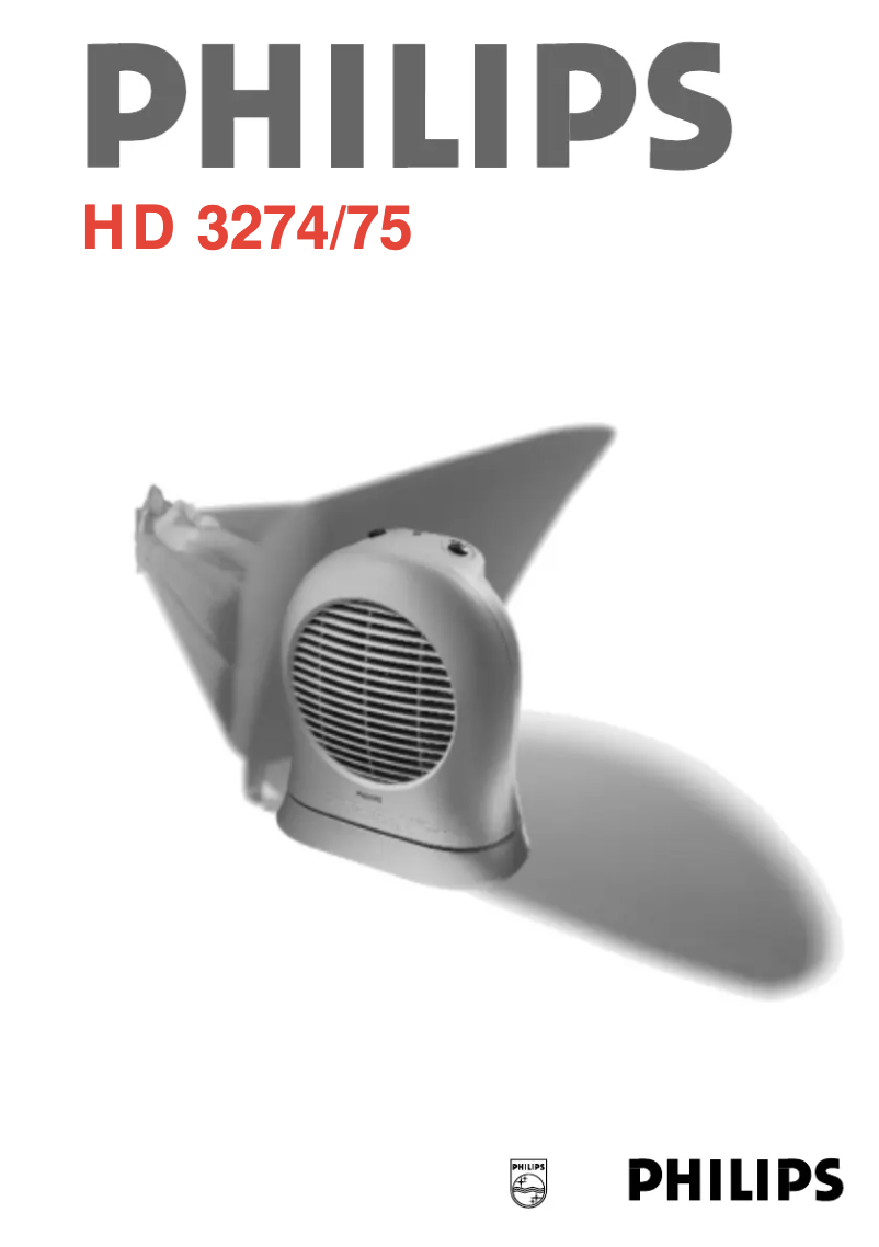 Image de la première page du manuel de l'appareil HD3274