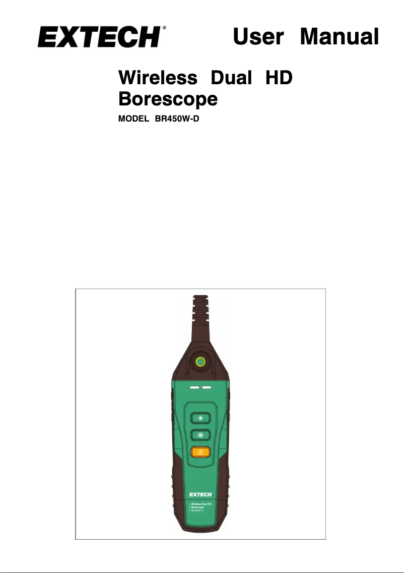 Image de la première page du manuel de l'appareil BR450W-D