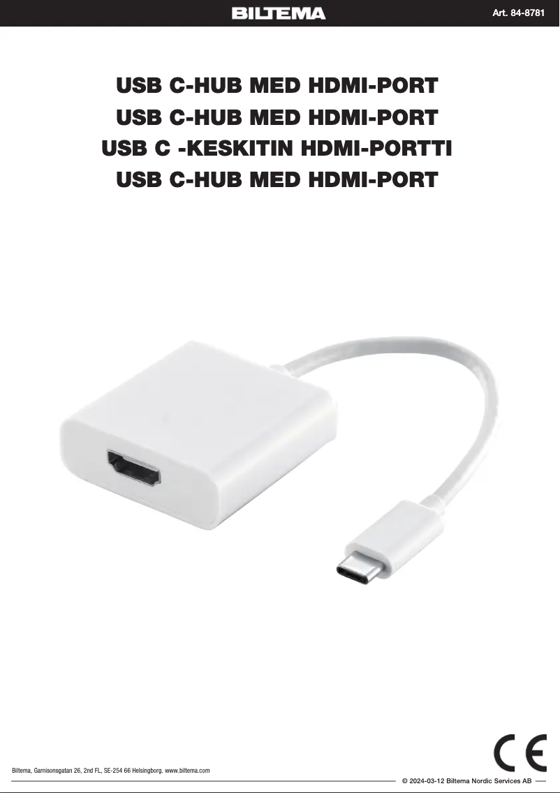 Image de la première page du manuel de l'appareil 84-8781