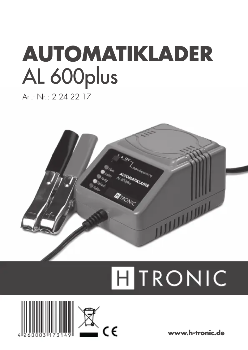 Image de la première page du manuel de l'appareil AL600plus