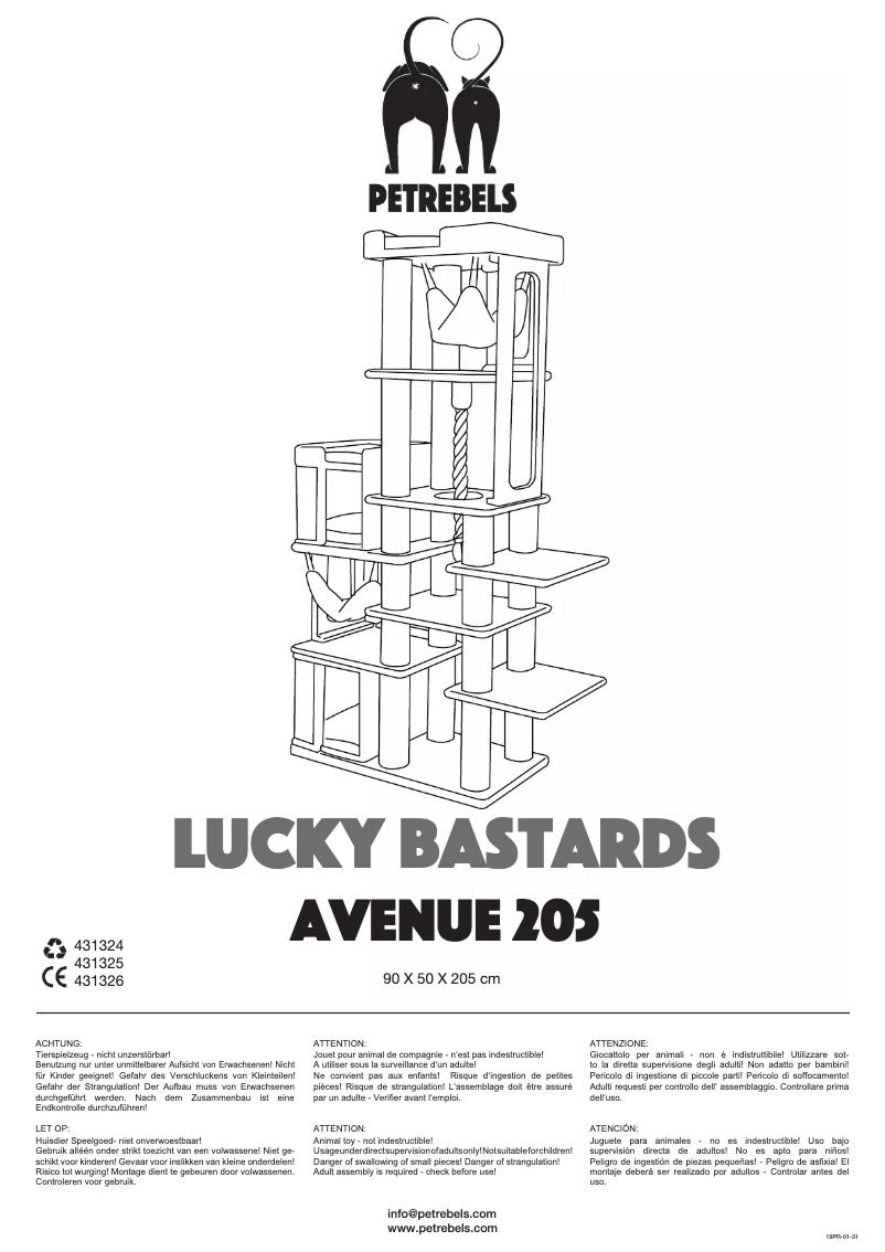 Página 1 del manual Manual de usuario Petrebels Avenue 205