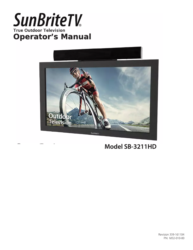 Page n°1 - Manuel utilisateur SunBriteTV SB-3211HD-SL