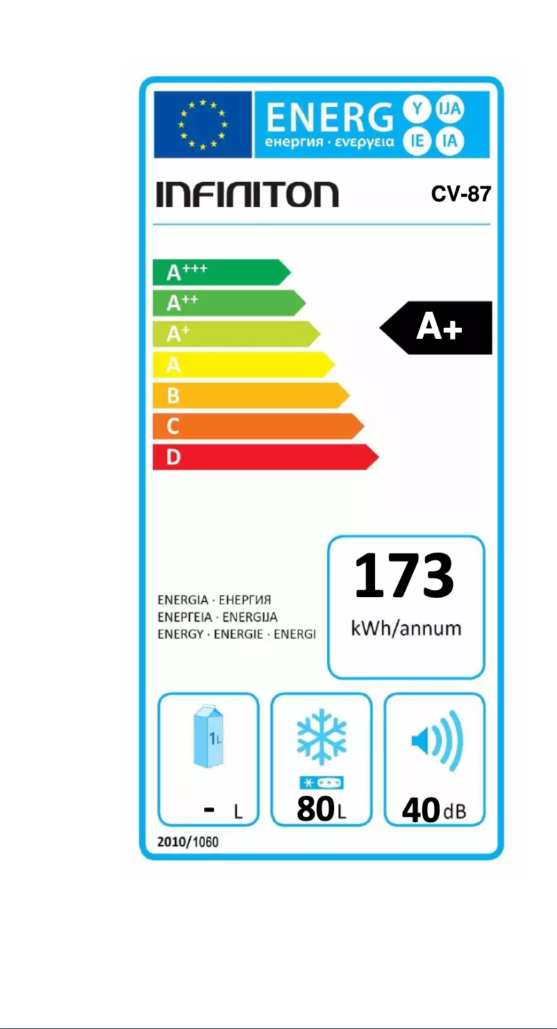 Page n°1 - Manuel utilisateur Infiniton CV-87