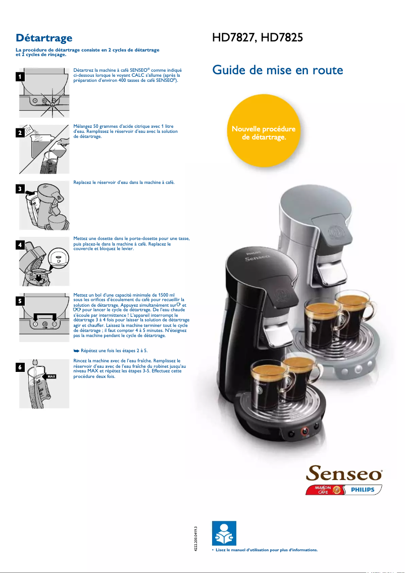 Image de la première page du manuel de l'appareil HD5015